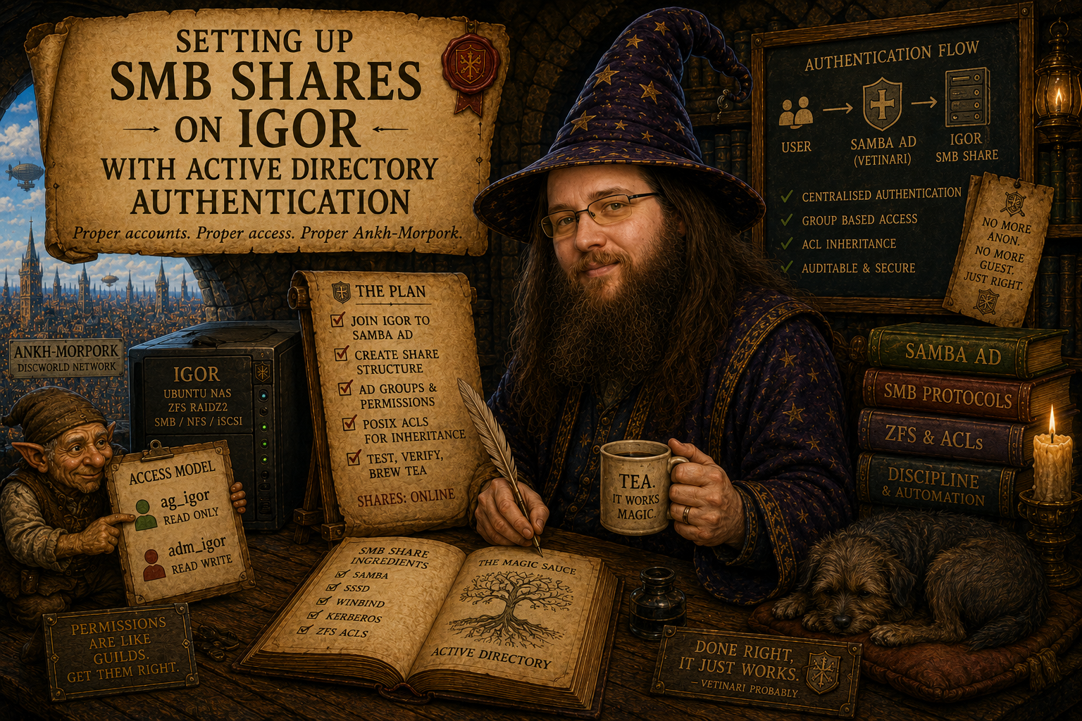 Setting up SMB shares on Igor with Active Directory authentication