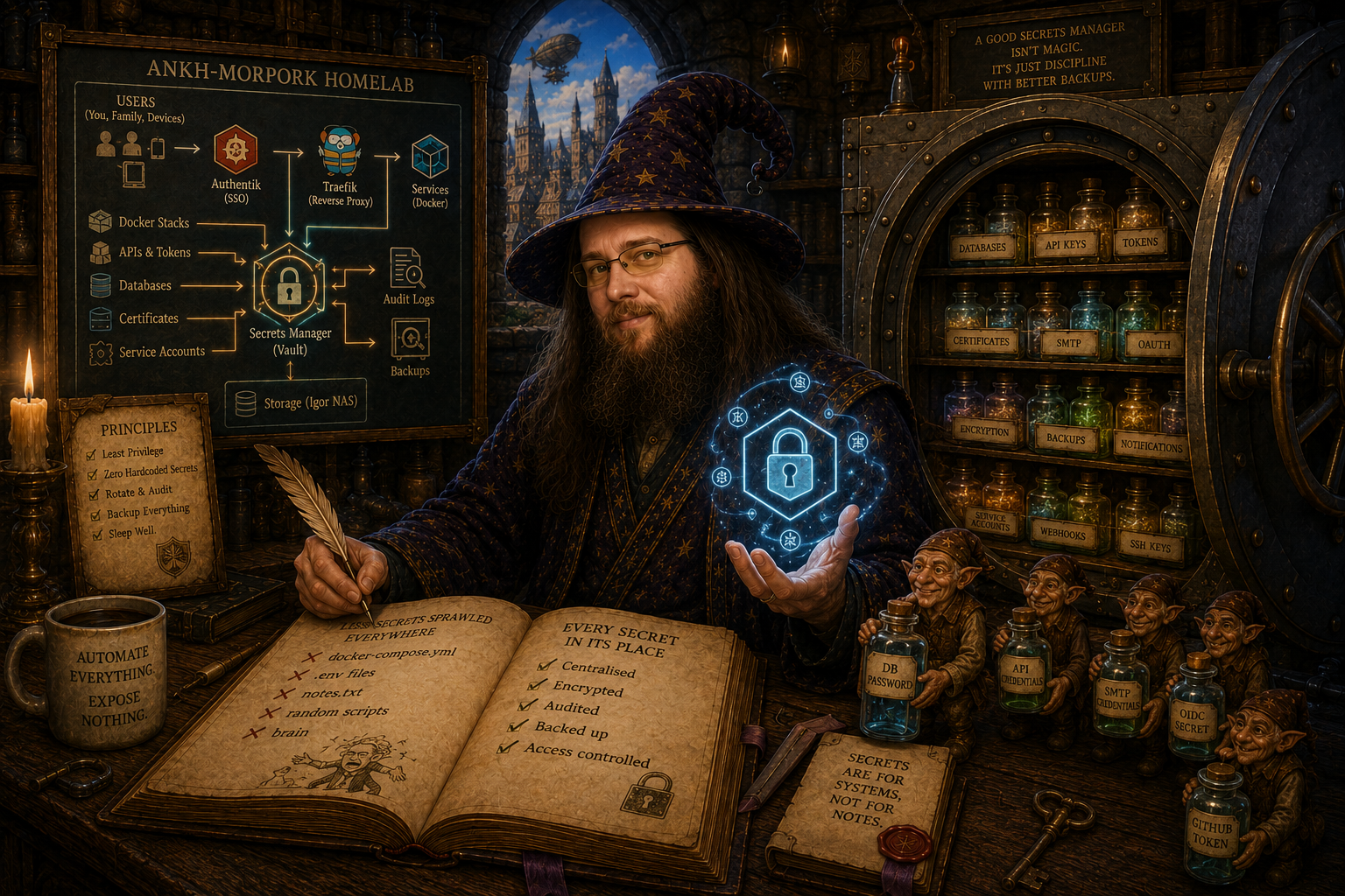 Every Secret in Its Place: Giving the Homelab a Secrets Manager
